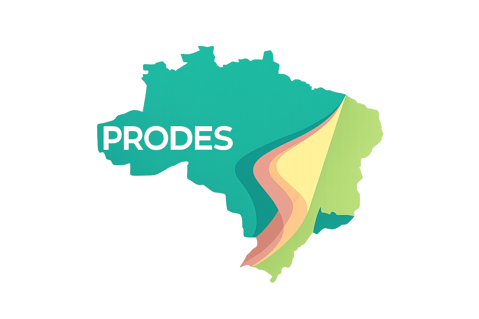 Logo PRODES INPE — Programa de Monitoramento do Desmatamento na Amazônia