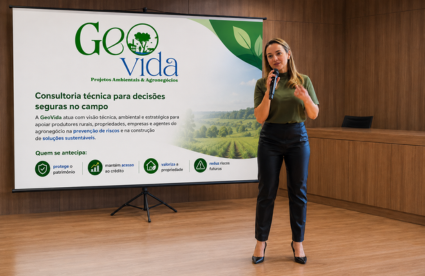 Dra. Eng. Agrônoma Nathália Leal de Carvalho em atuação ambiental